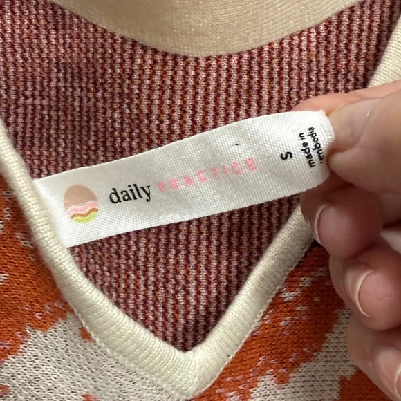 Daily Practice by Anthropologie Hazy Daze Pullover Sweater Women Multi SZ S EUC - Picture 6 of 8